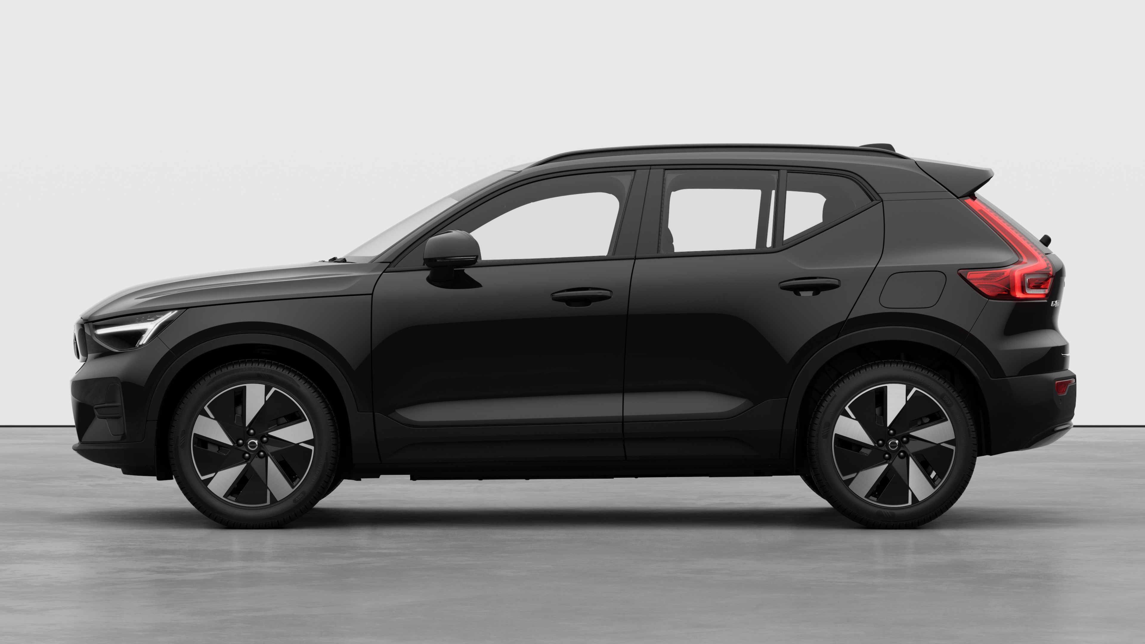 Volvo car in side view against a plain studio background. No additional details or identifiers are present.