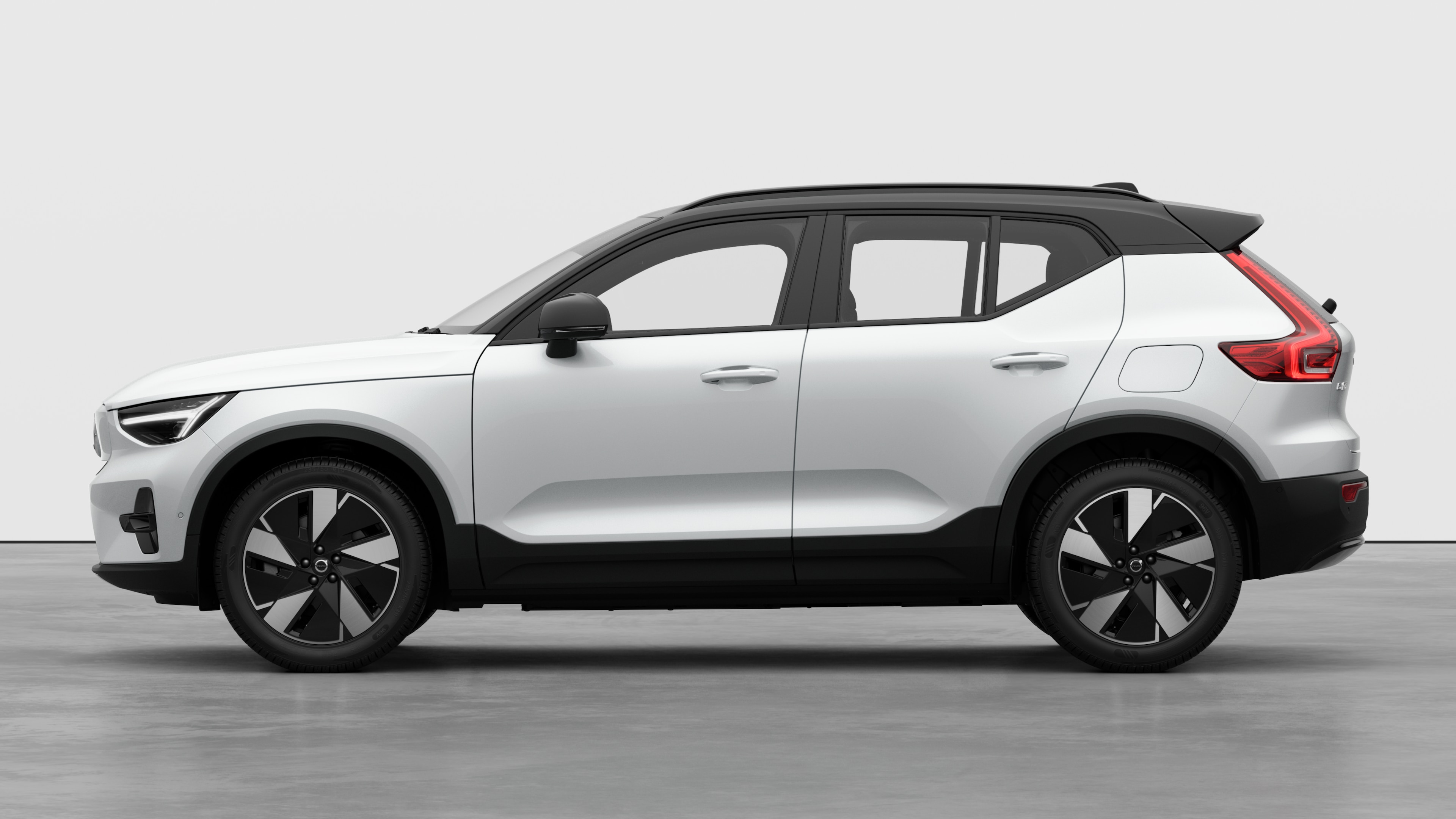 Volvo car in side view against a plain studio background. No additional details or identifiers are present.