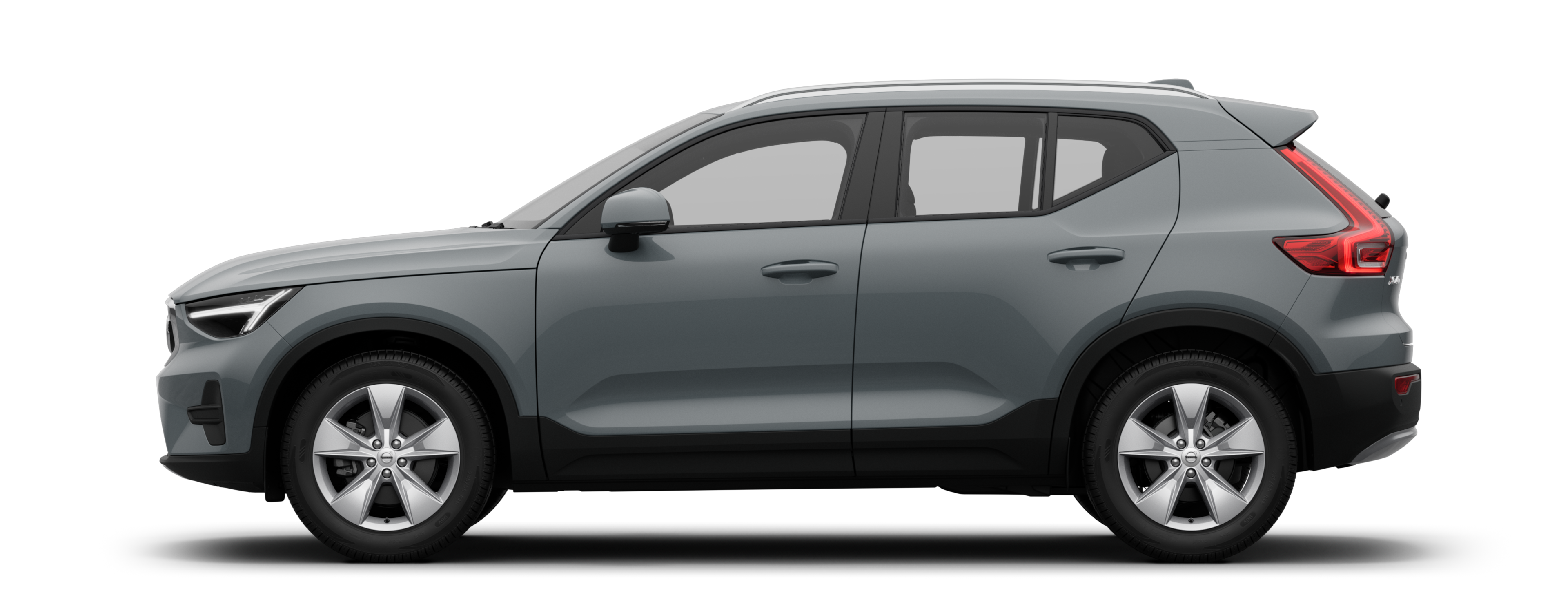 A sideview of a XC40 Mild hybrid
