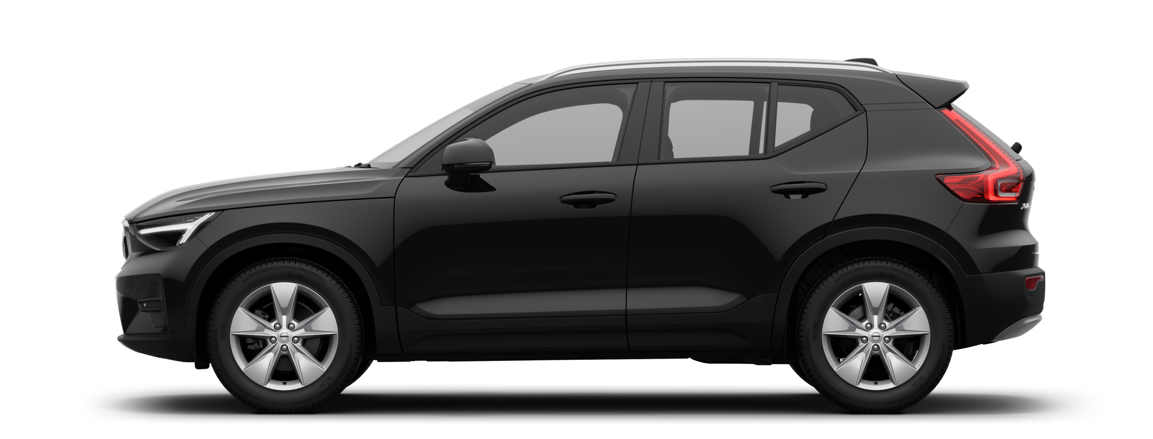 A sideview of a XC40 Mild hybrid