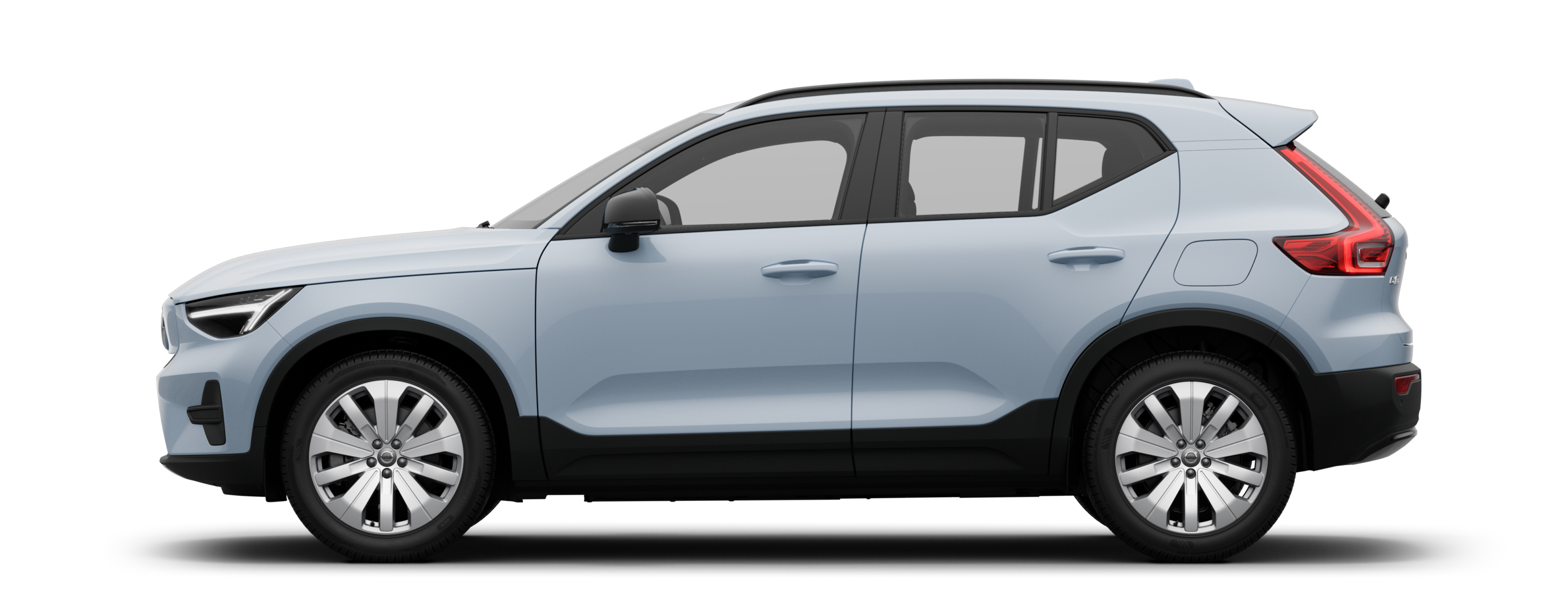 Vue latérale d’un EX40 Électrique