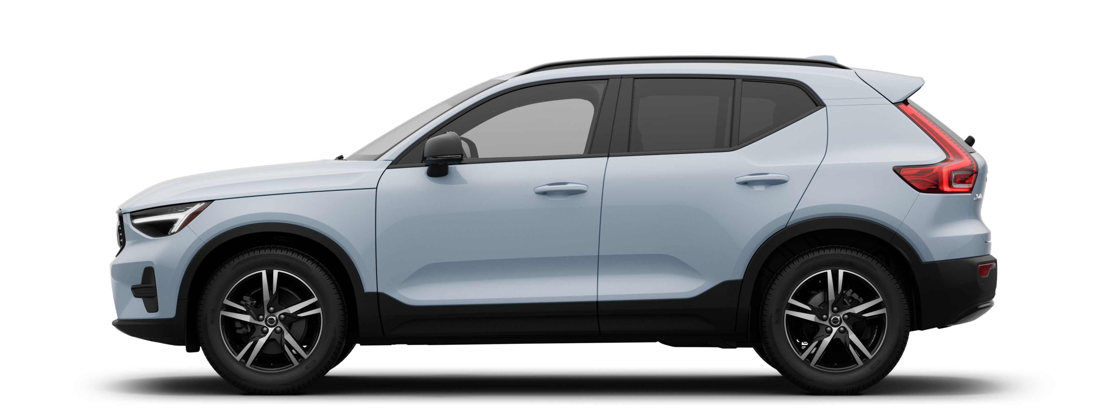 A sideview of a XC40 Semi-hybride (À essence)