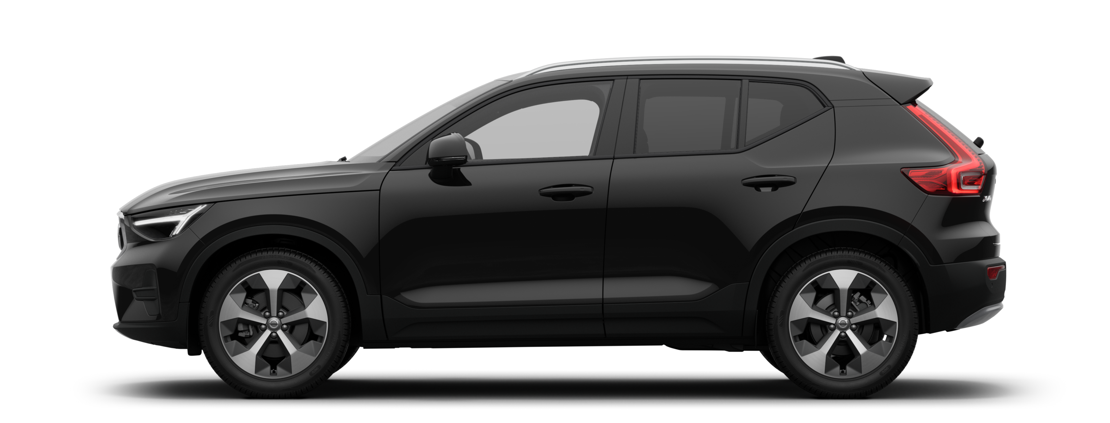 Vista laterale della XC40 Mild hybrid