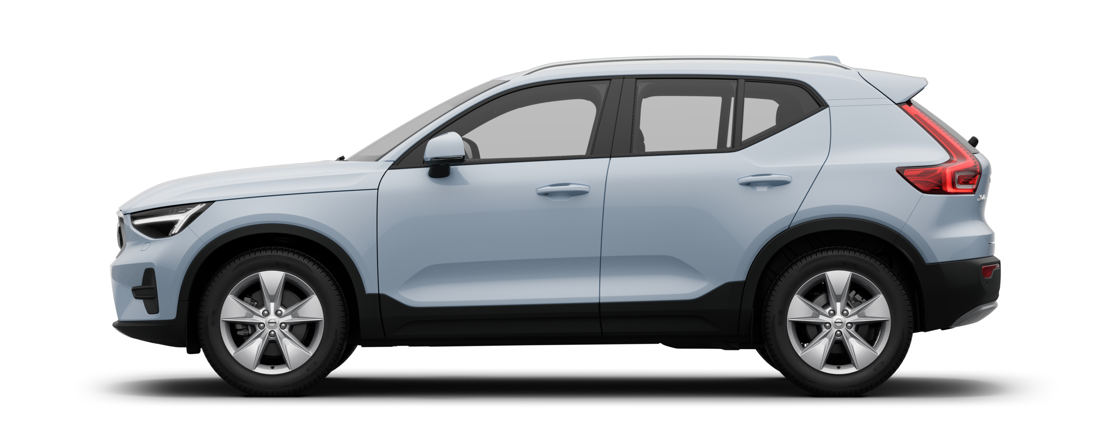 Sidovy av en XC40 Mildhybrid