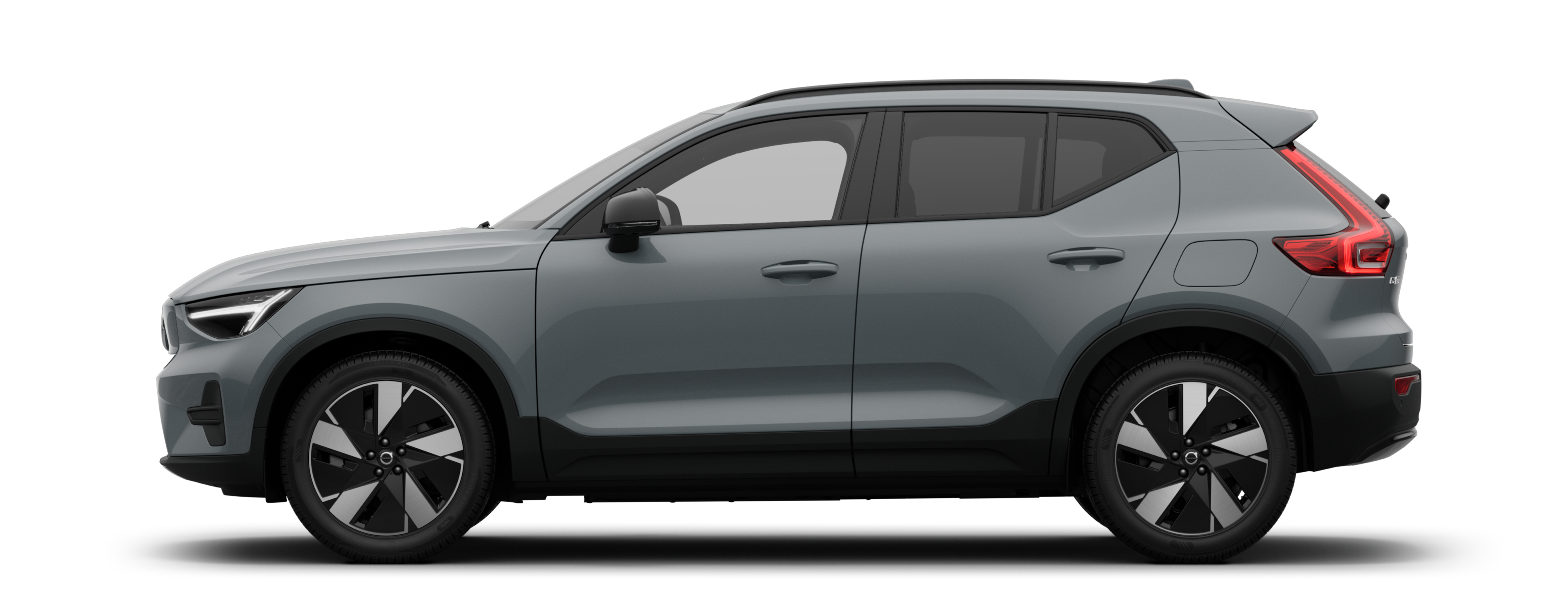 Vue latérale d’une EX40 Électrique