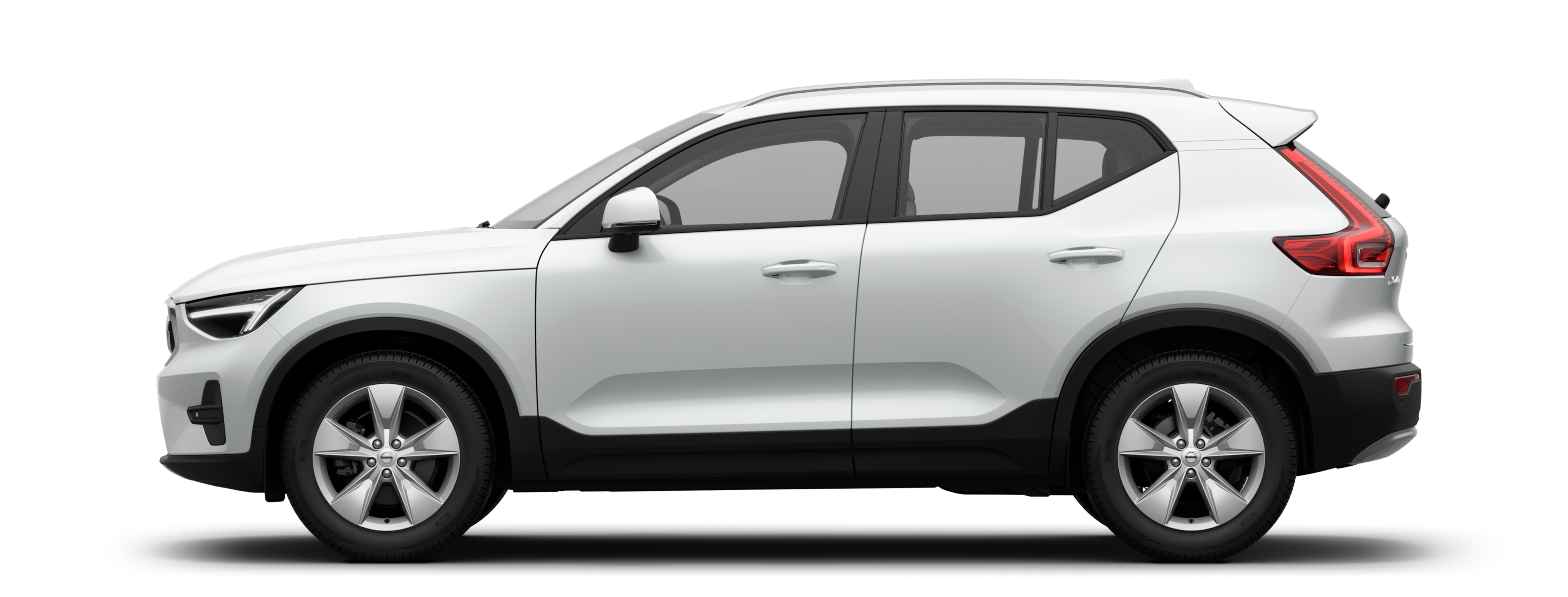 XC40 마일드 하이브리드의 측면도