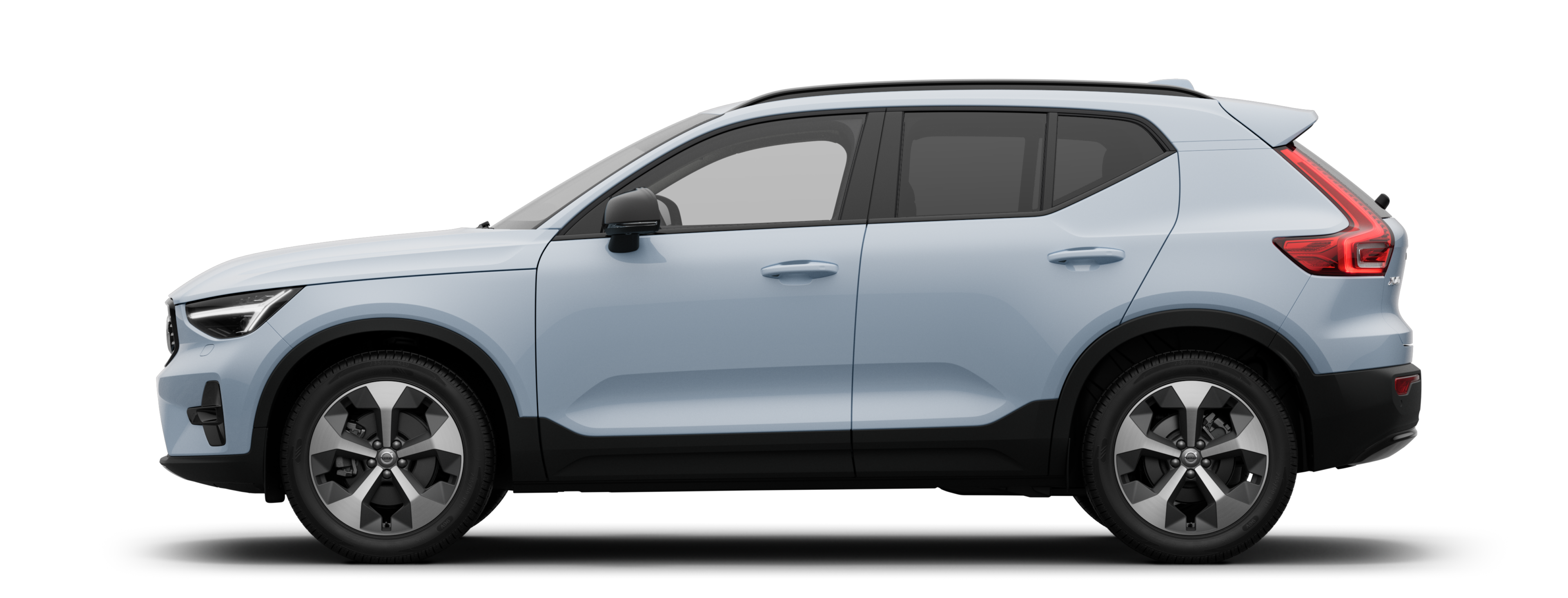 מבט מהצד על XC40 Mild hybrid