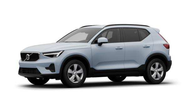 A Volvo autó külseje háromnegyed nézetből, letisztult stúdió háttér.