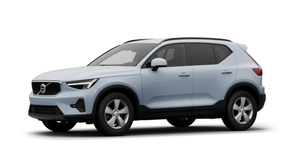 A Volvo autó külseje háromnegyed nézetből, letisztult stúdió háttér.