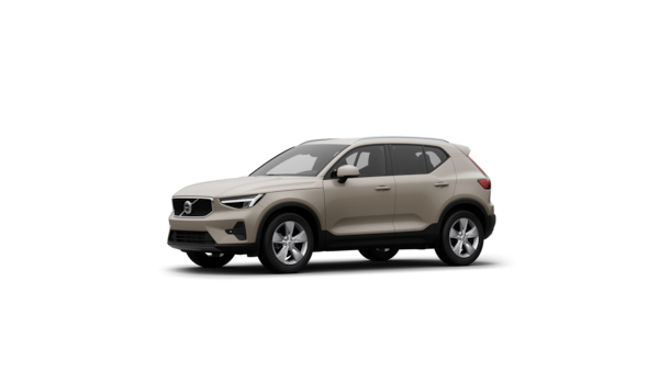 Pohľad na exteriér vozidla Volvo z troch štvrtín v jednoduchom prostredí štúdia.