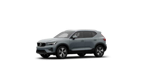 Pohľad na exteriér vozidla Volvo z troch štvrtín v jednoduchom prostredí štúdia.