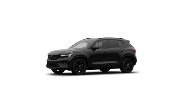 Volvo car exterior three-quarter view in a plain studio background.