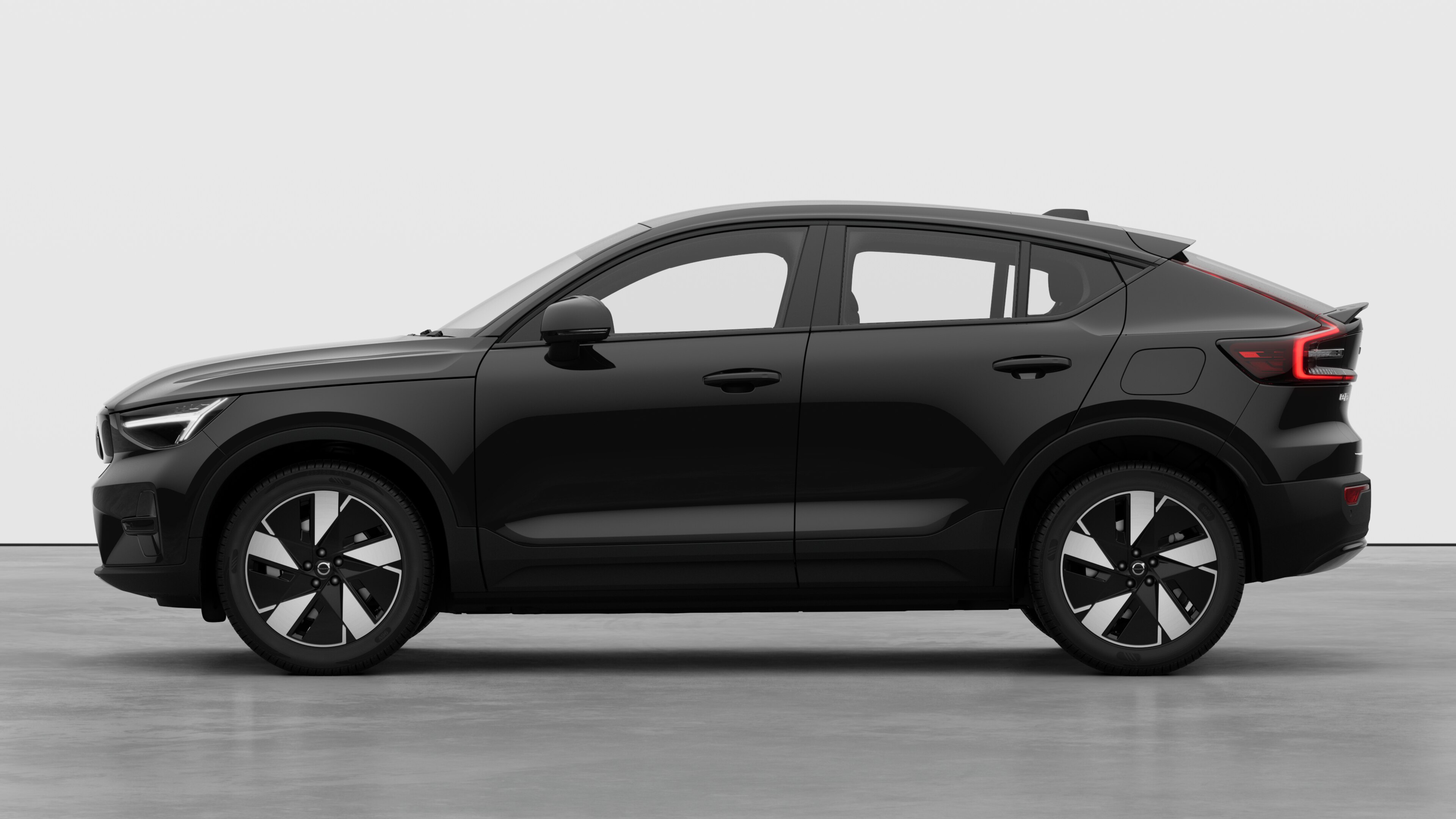 Volvo car in side view against a plain studio background. No additional details or identifiers are present.