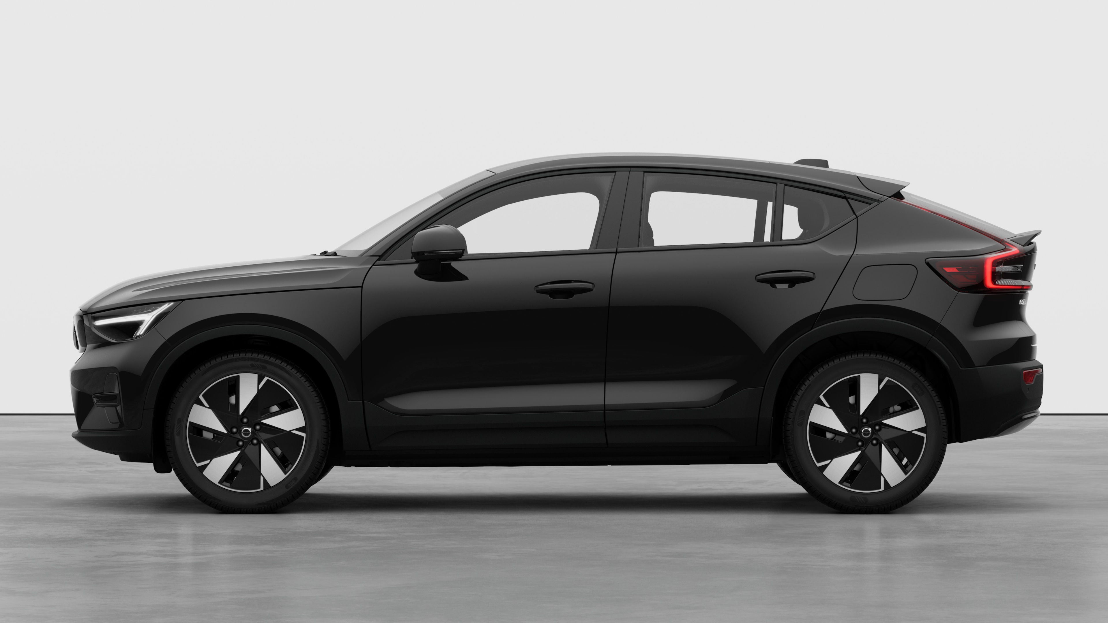 Volvo car in side view against a plain studio background. No additional details or identifiers are present.