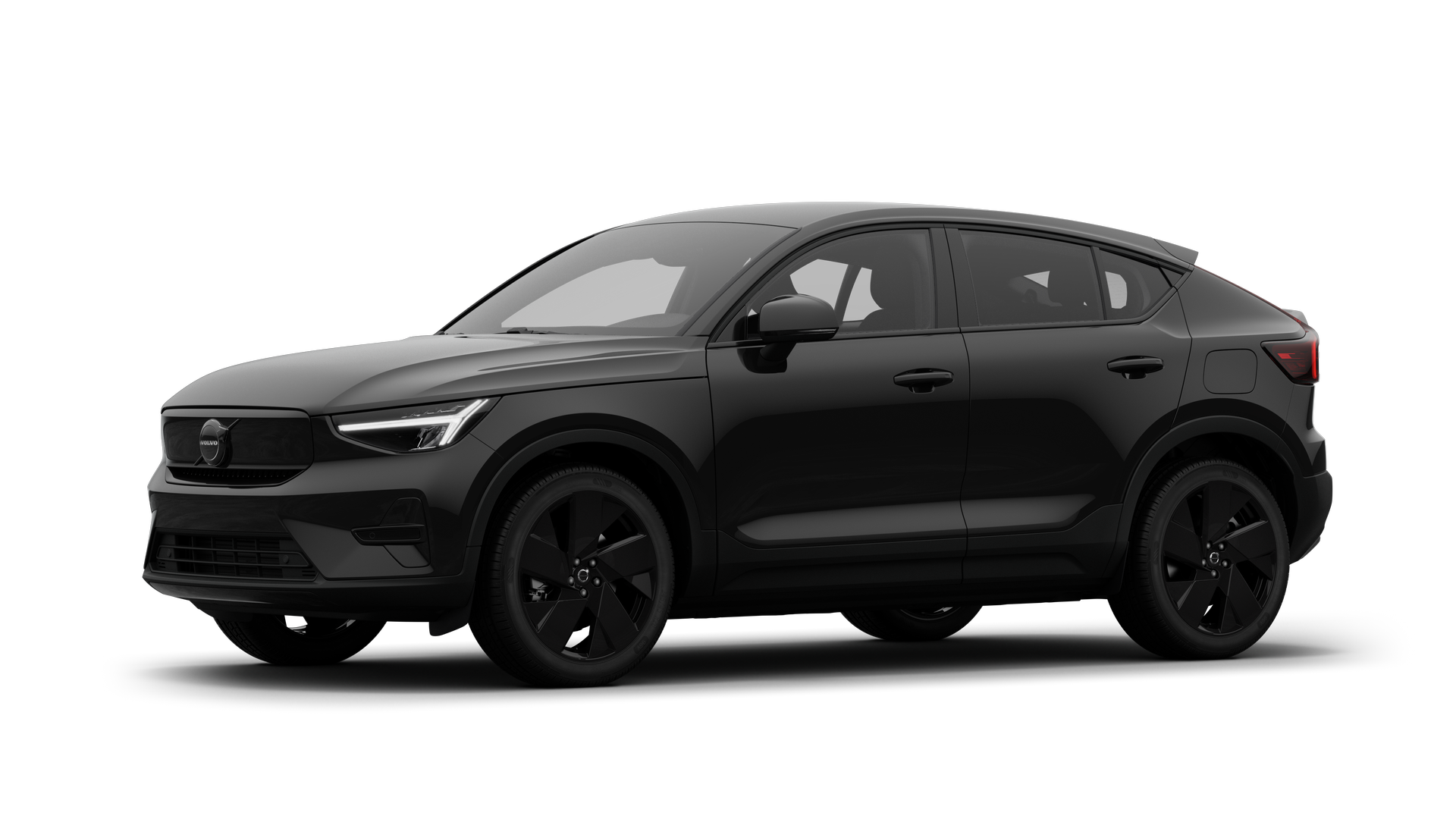 Nadwozie samochodu Volvo w trzech czwartych, zwykłe tło studia