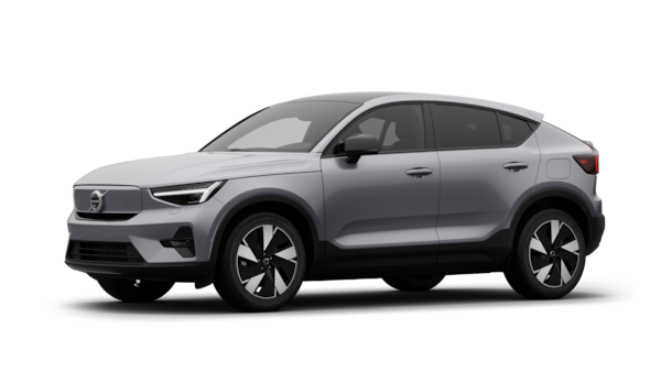 Volvo-auto ulkoa kolmen neljänneksen näkymässä, tavallinen studiotausta.