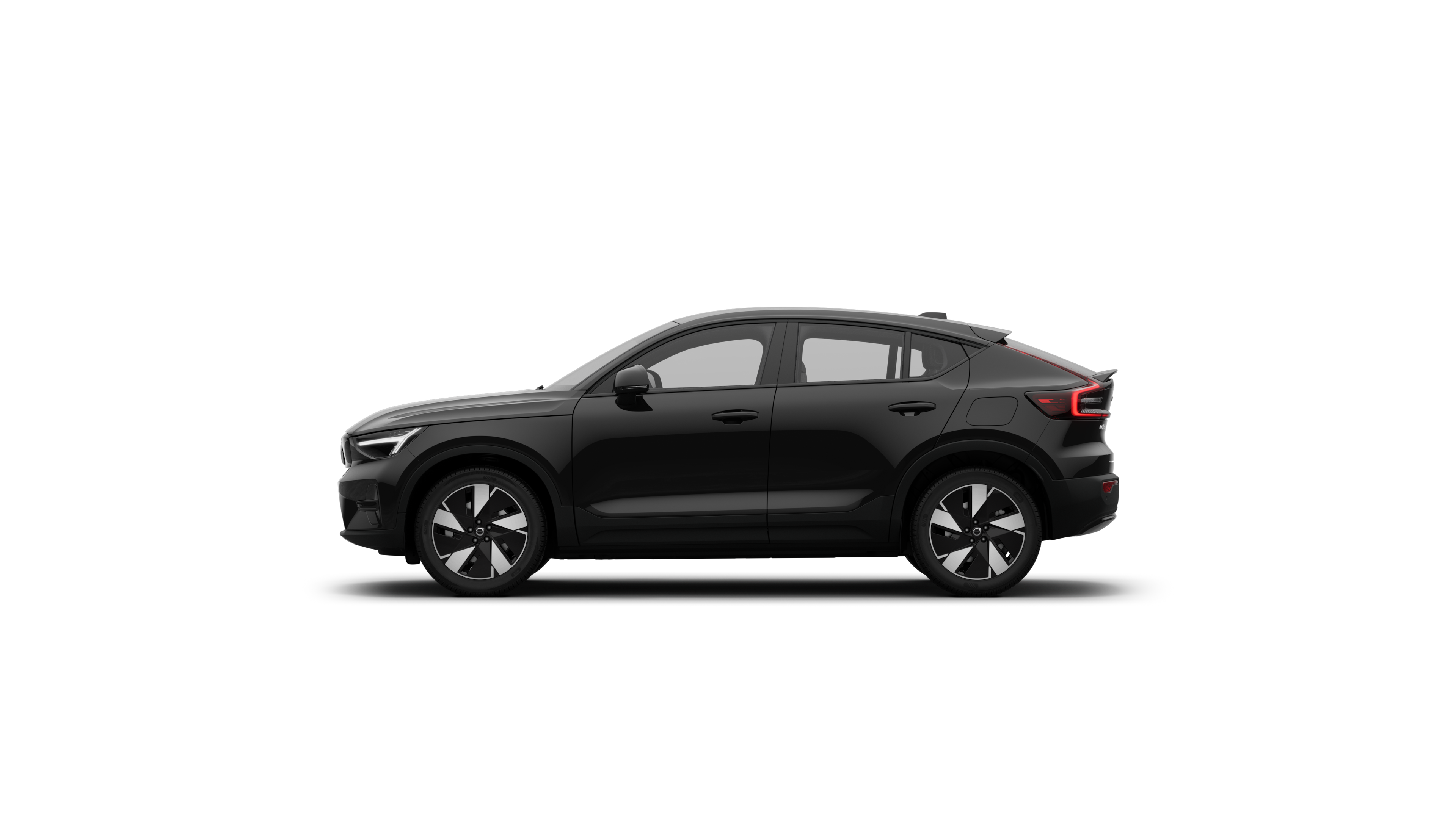 Uma vista lateral de um EC40 Elétrico