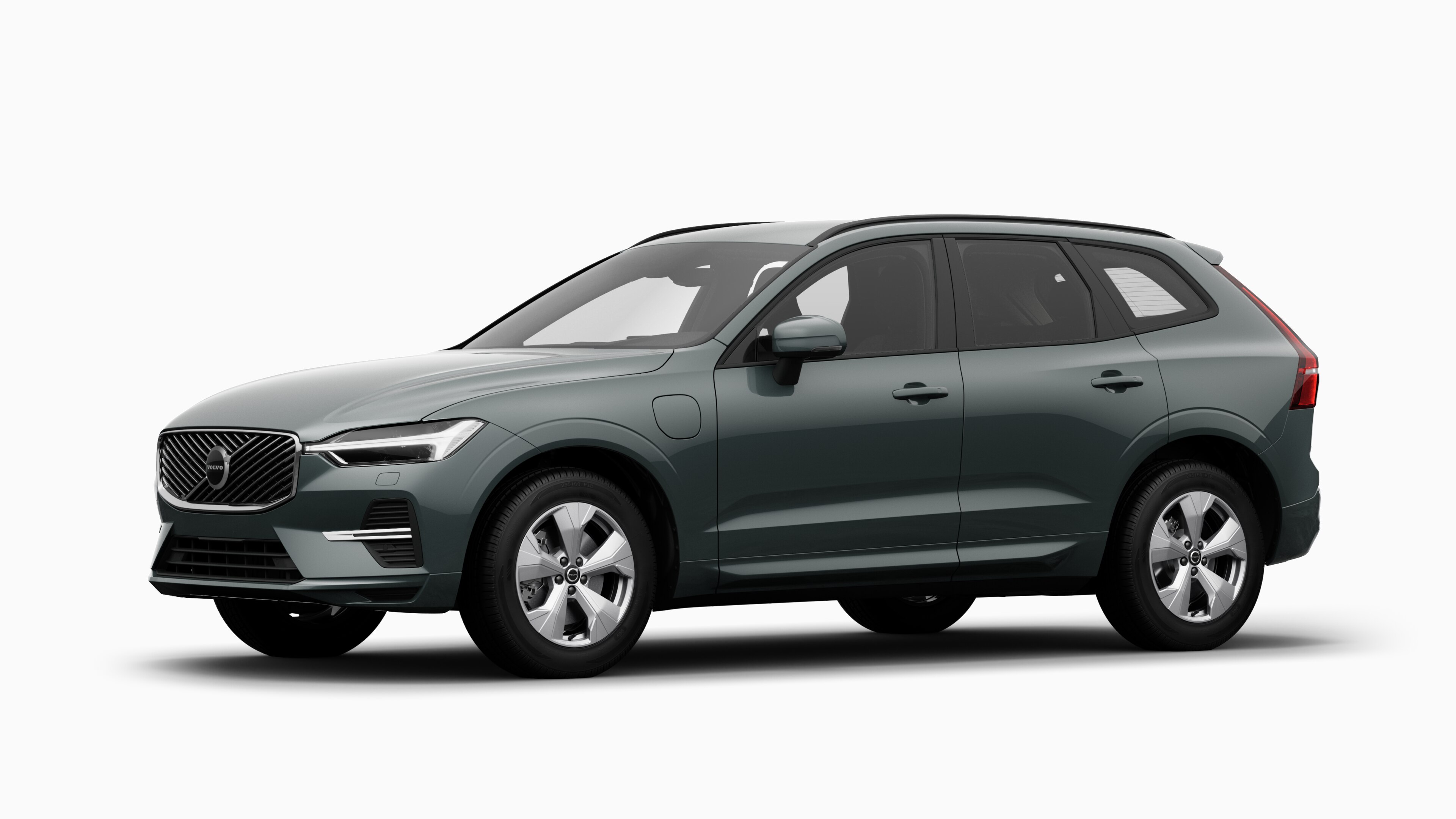 Volvo-auto ulkoa kolmen neljänneksen näkymässä, tavallinen studiotausta.