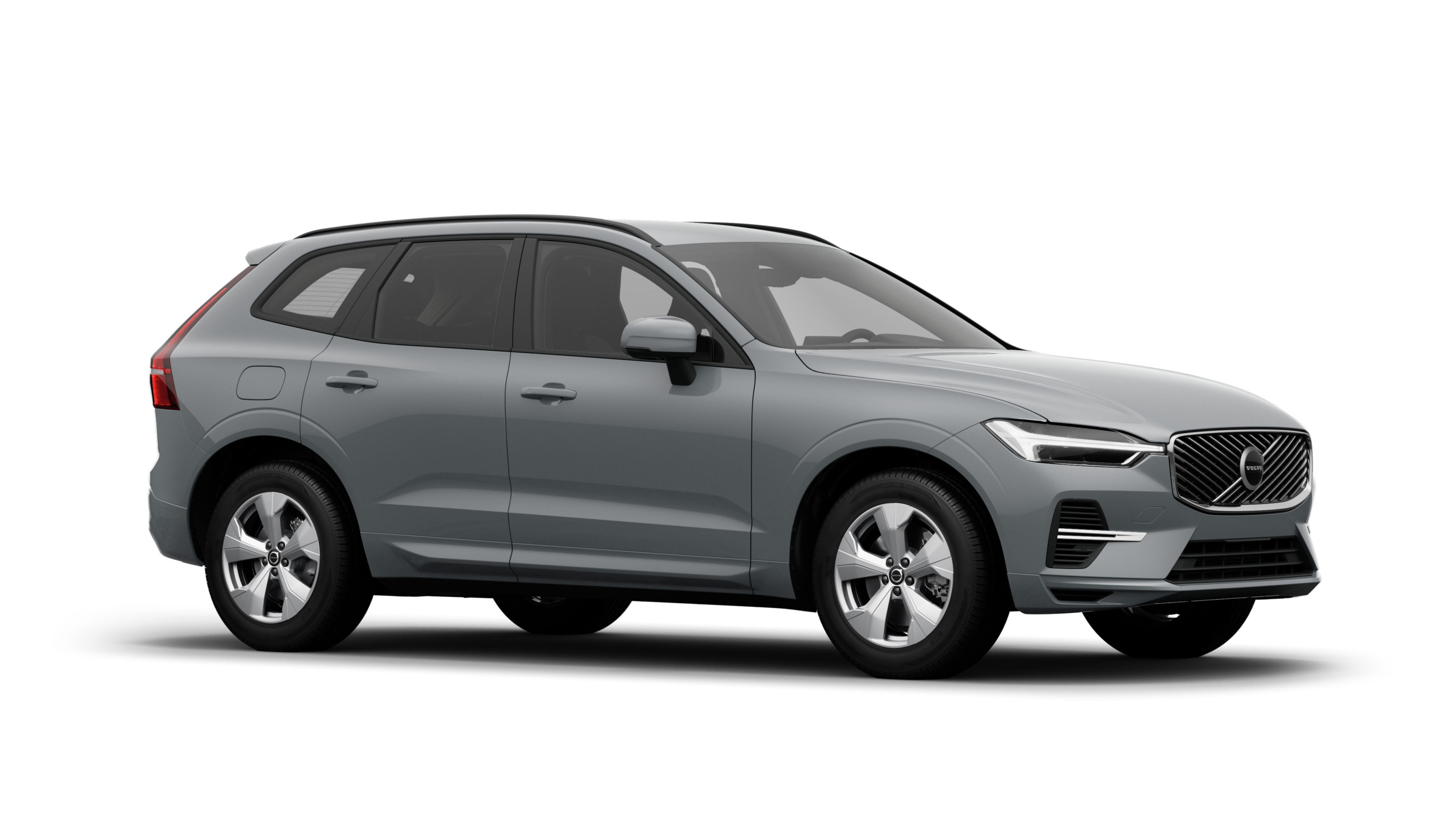 Exterieur van een Volvo, driekwart aanzicht in een effen studioachtergrond.