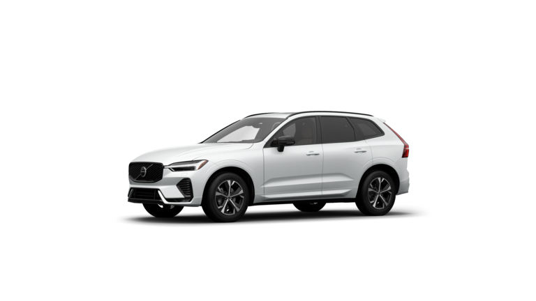 Volvo car exterior three-quarter view in a plain studio background.