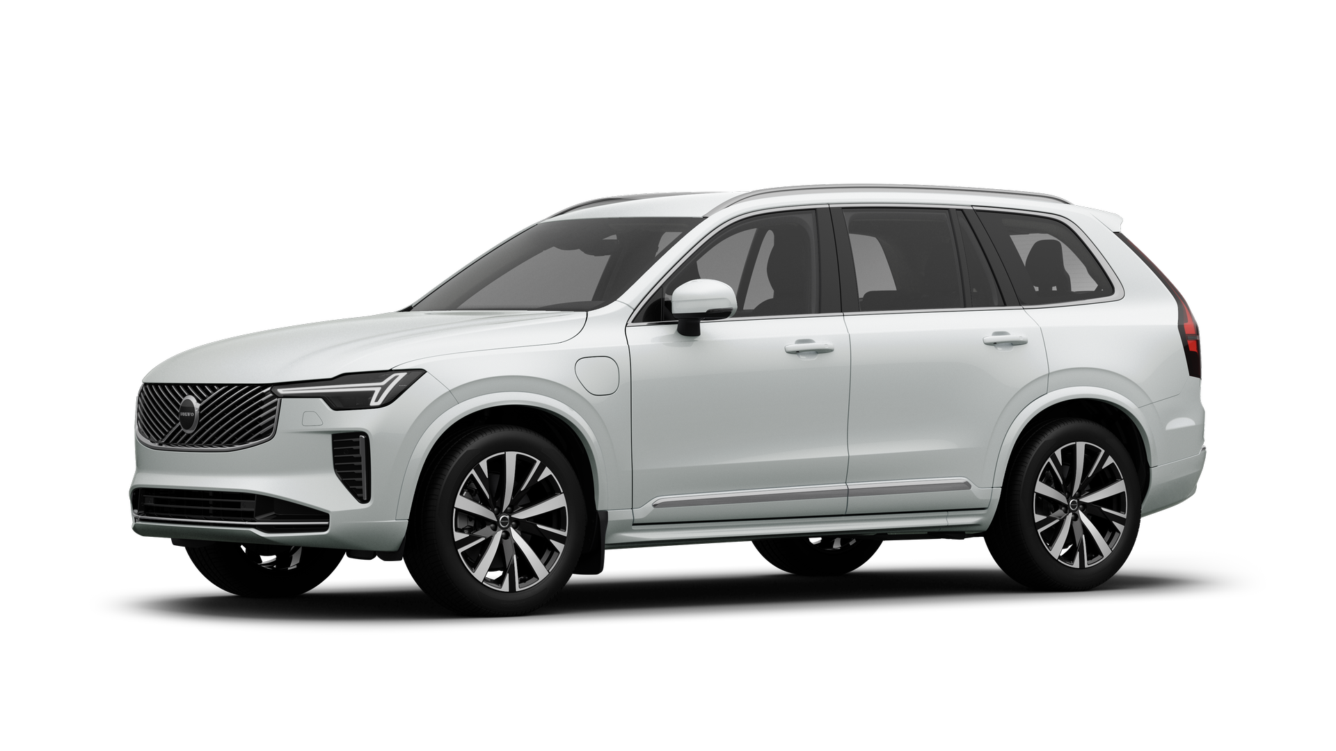 Volvo-auto ulkoa kolmen neljänneksen näkymässä, tavallinen studiotausta.