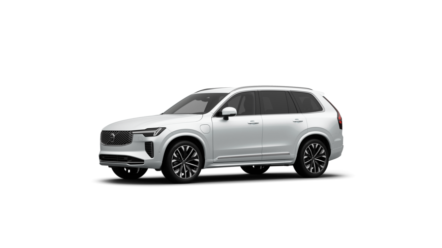 Pohľad na exteriér vozidla Volvo z troch štvrtín v jednoduchom prostredí štúdia.