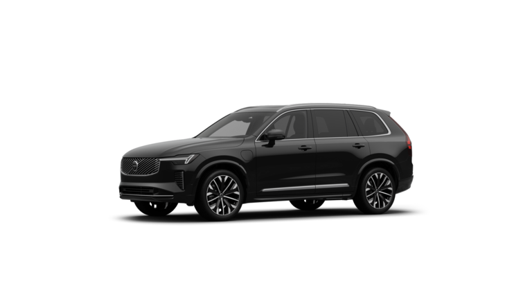 Volvo car exterior three-quarter view in a plain studio background.
