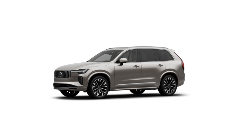 Volvo car exterior three-quarter view in a plain studio background.
