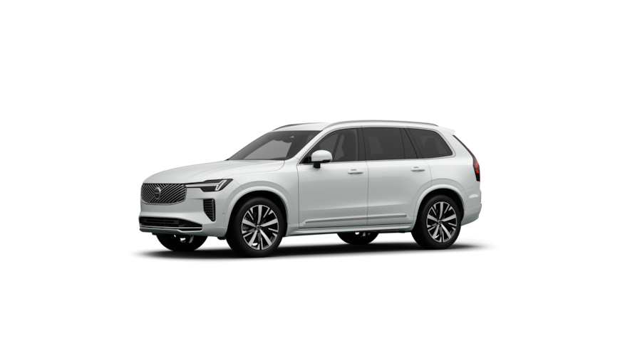 Pohľad na exteriér vozidla Volvo z troch štvrtín v jednoduchom prostredí štúdia.