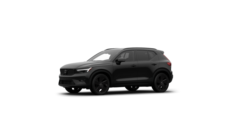 Volvo car exterior three-quarter view in a plain studio background.